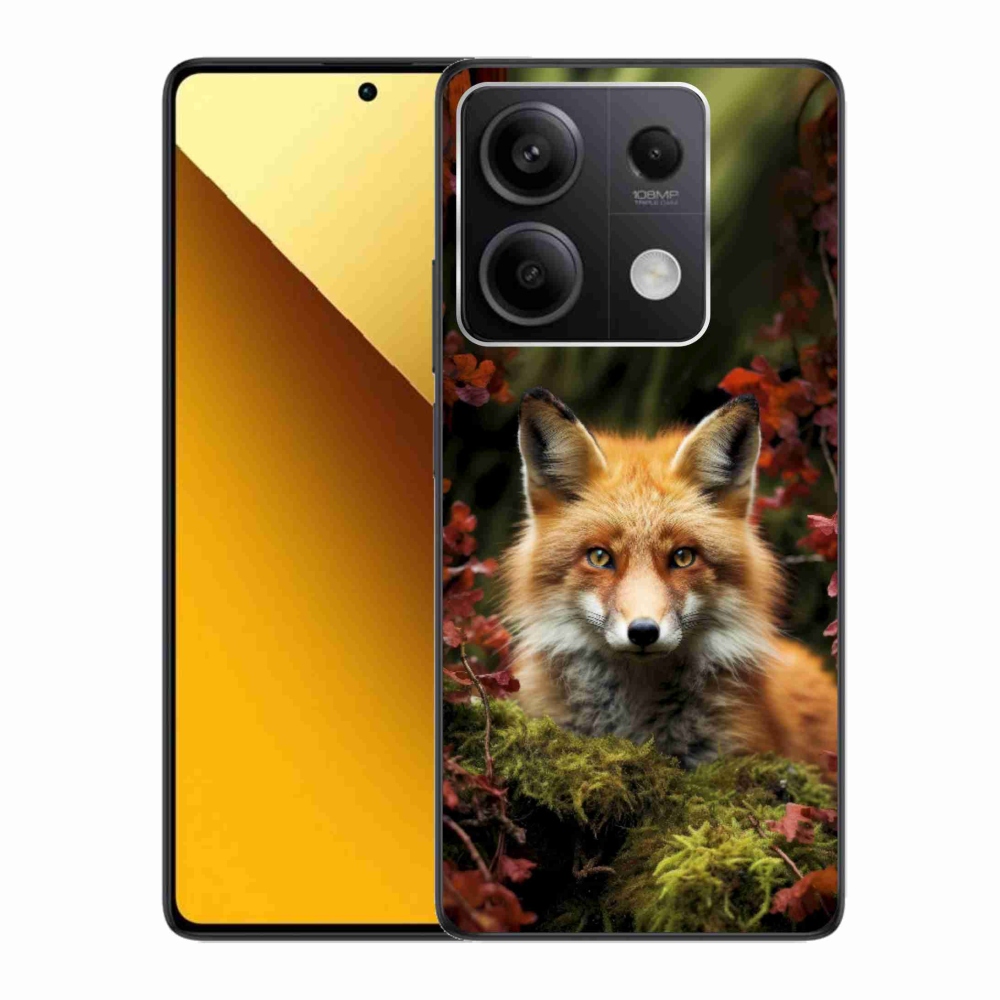 Gél borítás mmCase a Xiaomi Redmi Note 13 5G számára - róka az erdőben