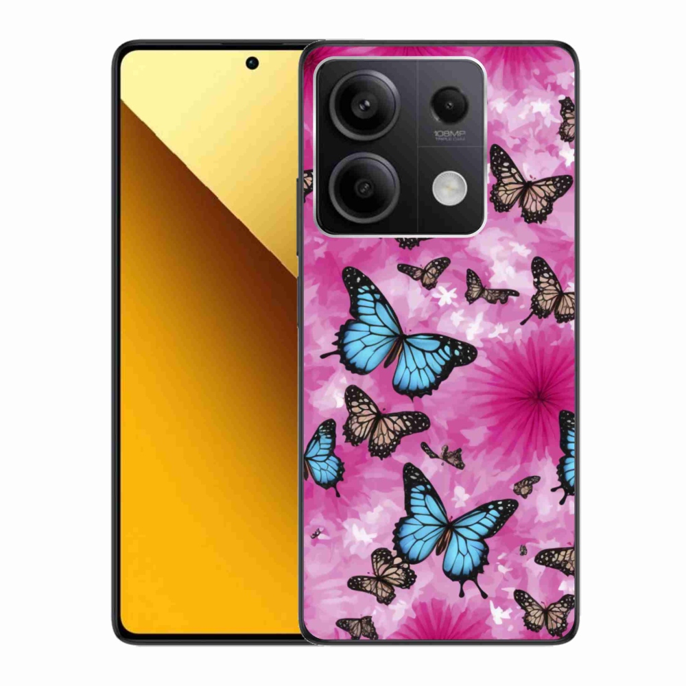 Gél borítás mmCase a Xiaomi Redmi Note 13 5G-hez - pillangókert