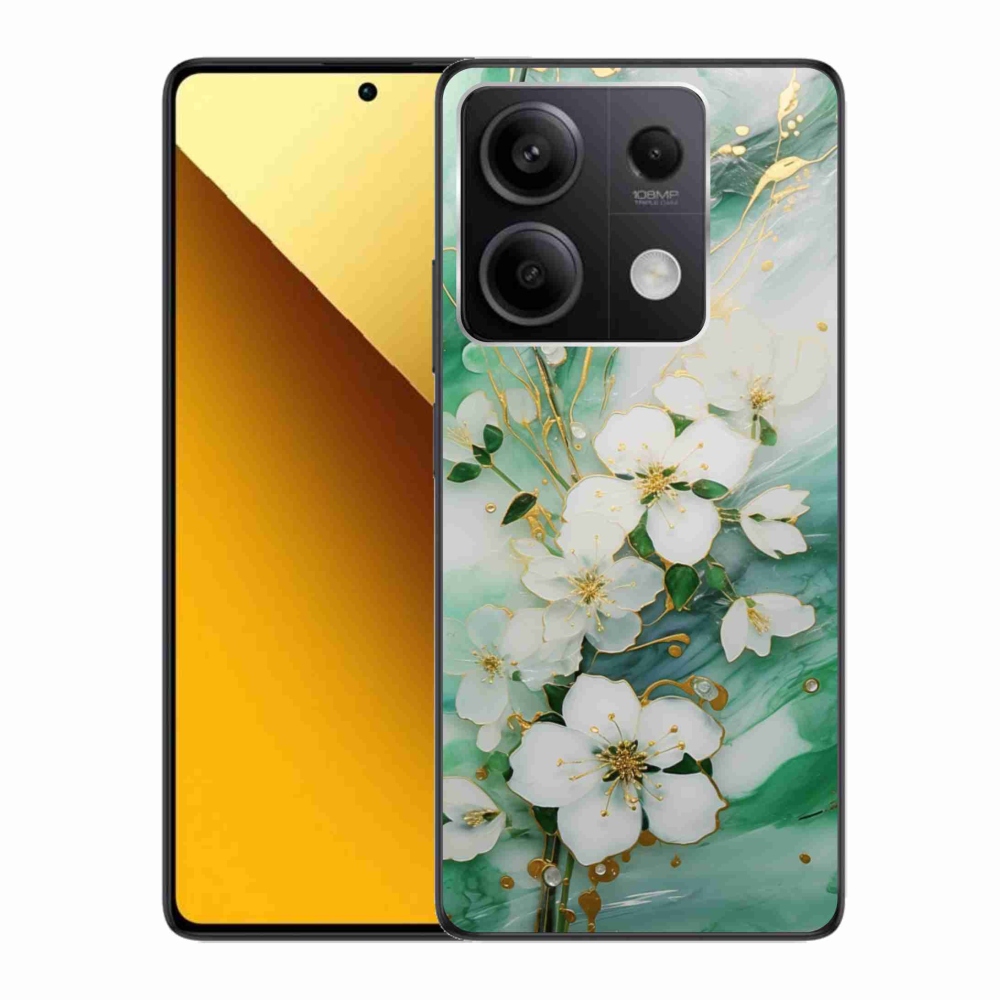 Gél borító mmCase a Xiaomi Redmi Note 13 5G-hez - finom virágokkal