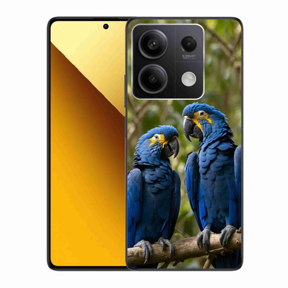 Gél borítás mmCase a Xiaomi Redmi Note 13 5G számára - papagáj duó