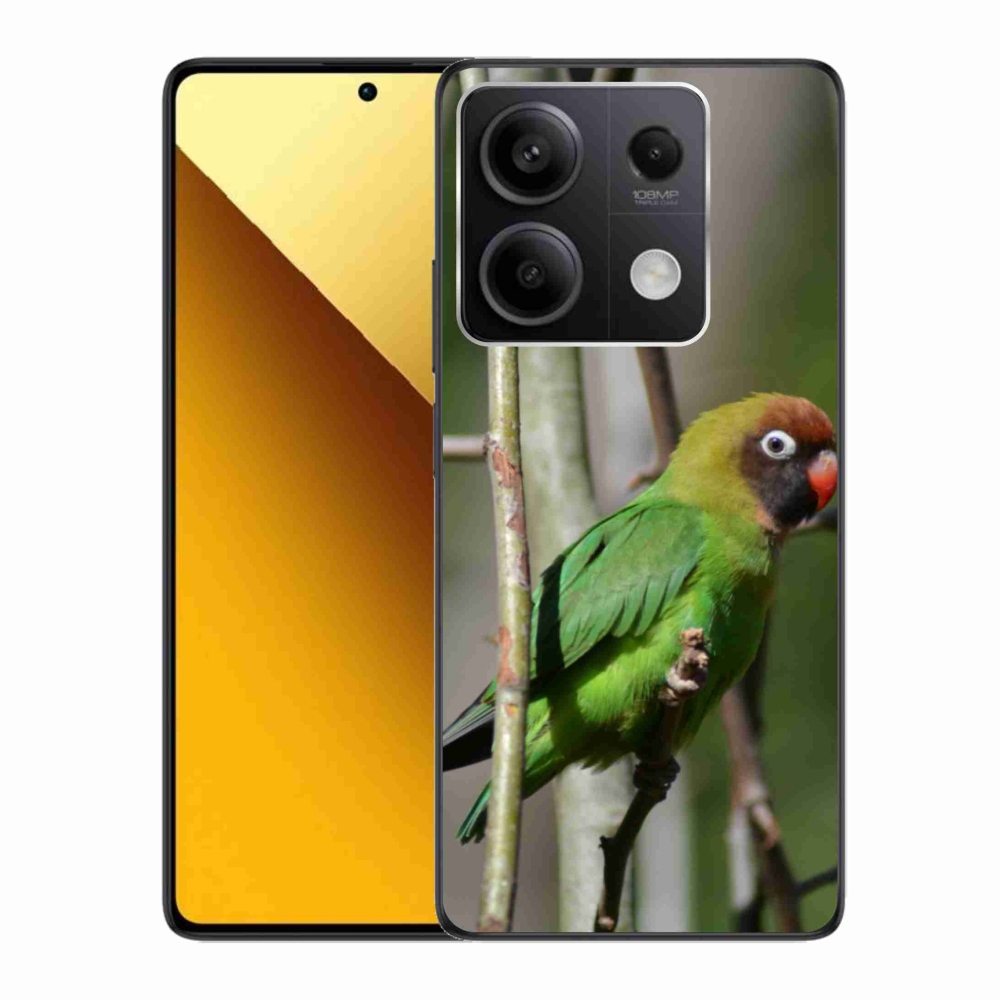 Gél borítás mmCase a Xiaomi Redmi Note 13 5G számára - papagáj agapornis