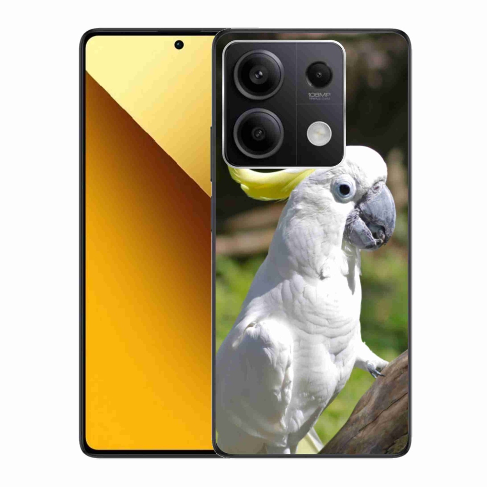 Gél borítás mmCase a Xiaomi Redmi Note 13 5G számára - papagáj kakadu 2