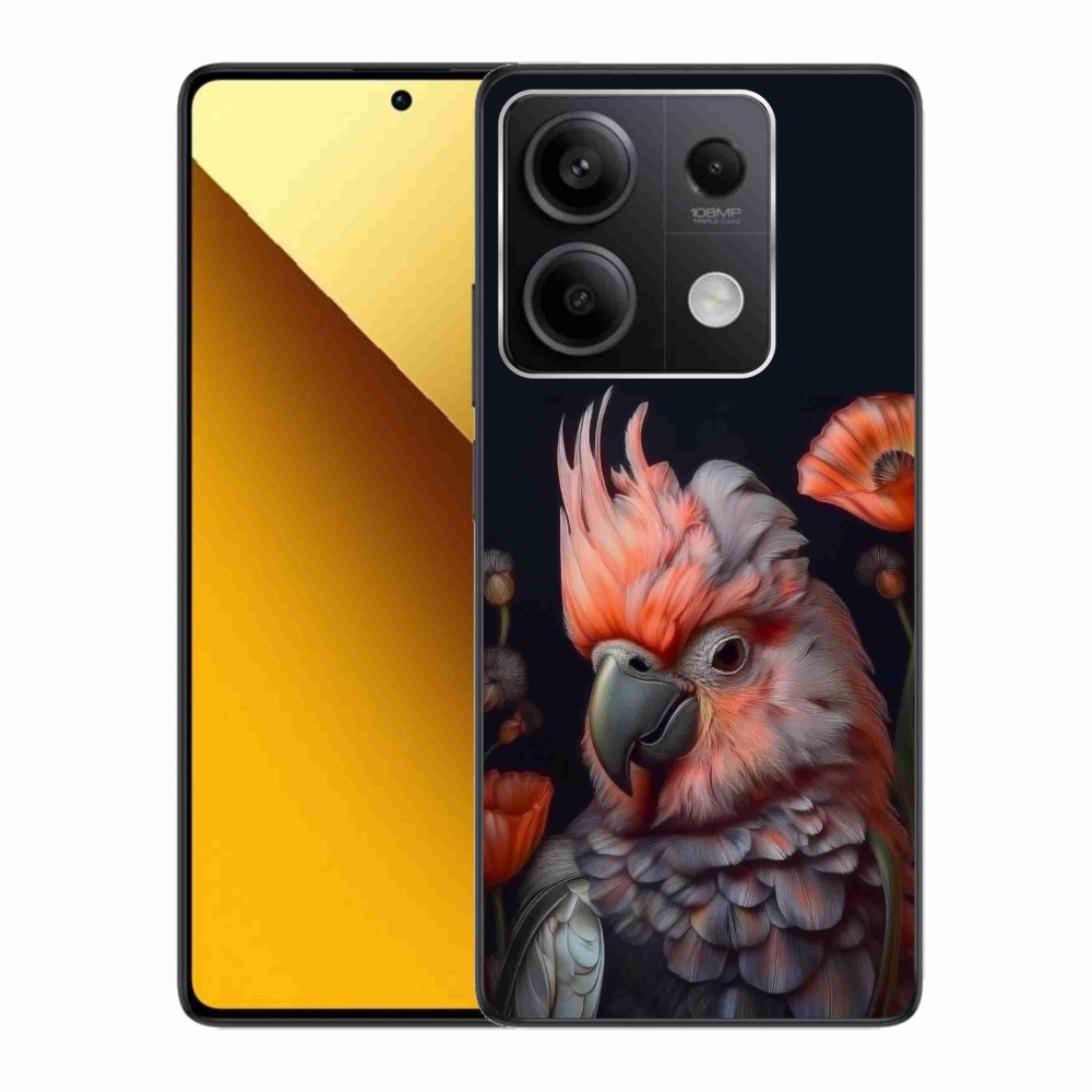 Gél borítás mmCase a Xiaomi Redmi Note 13 5G-hez - papagáj kakadu színekben