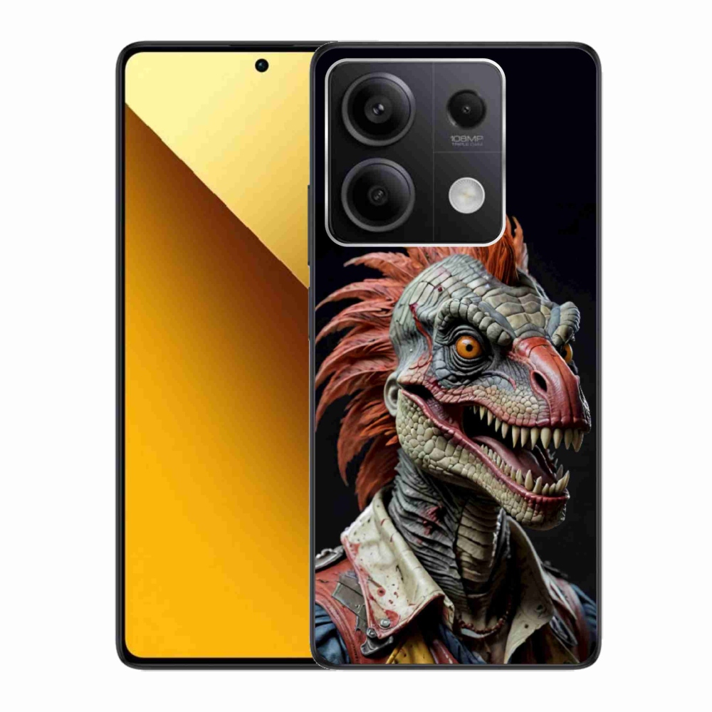 Gél borítás mmCase a Xiaomi Redmi Note 13 5G-hez - punk dinoszaurusz