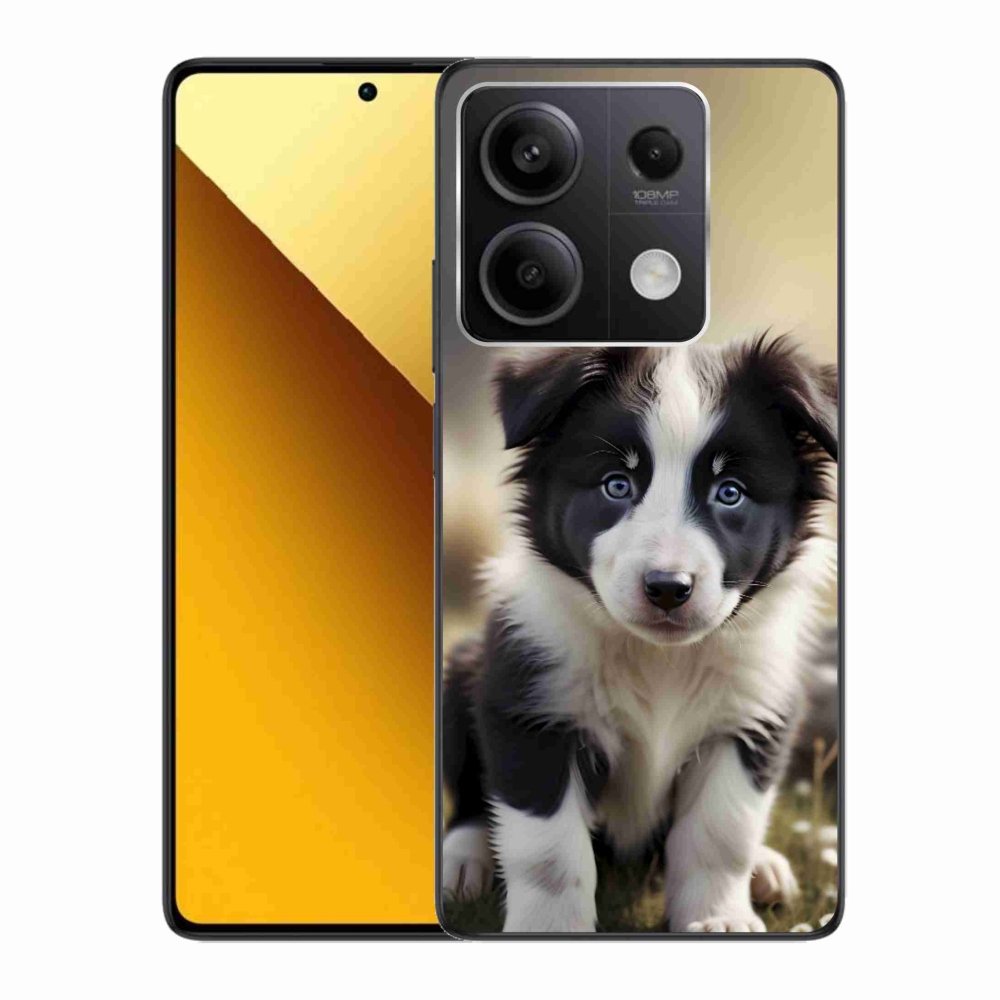 Gél borítás mmCase a Xiaomi Redmi Note 13 5G-hez - aranyos border collie