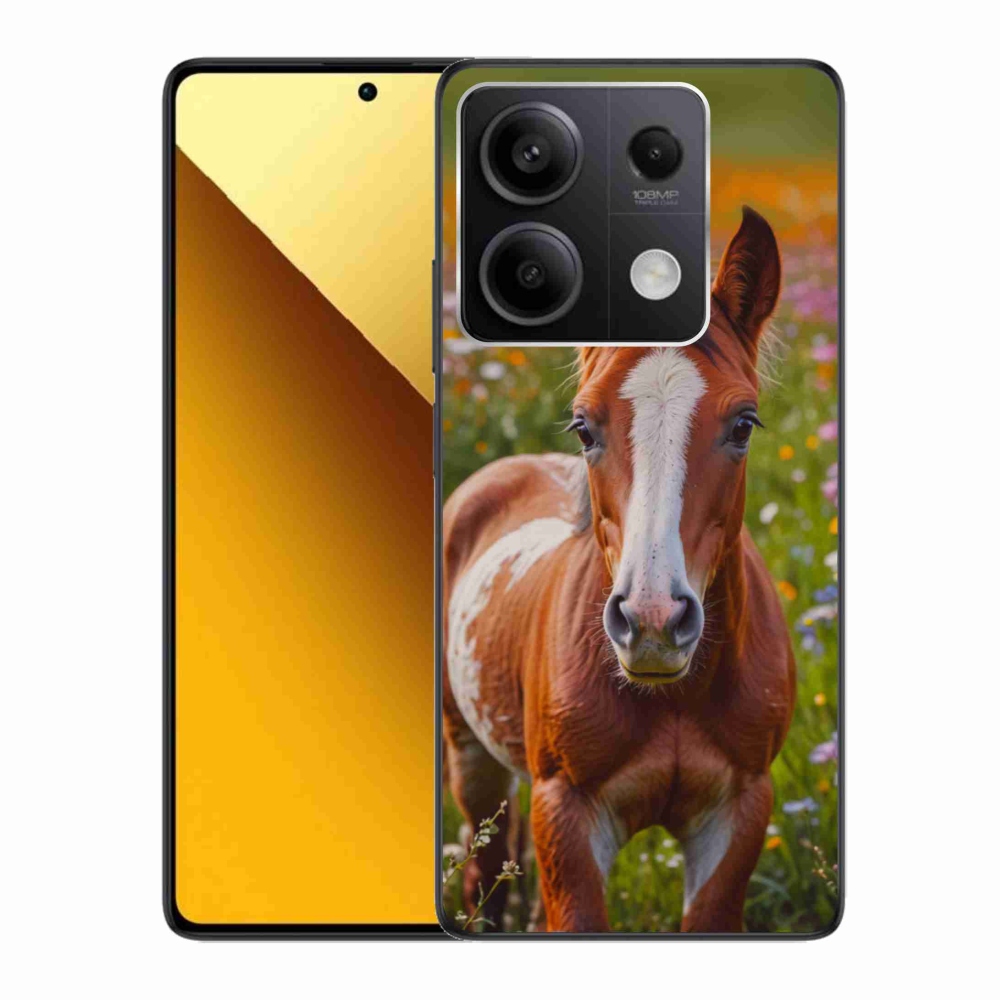Gél borítás mmCase a Xiaomi Redmi Note 13 5G számára - aranyos csikócsikó