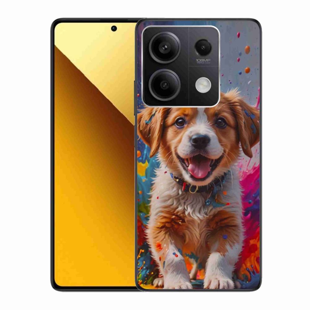 Gél borítás mmCase a Xiaomi Redmi Note 13 5G számára - aranyos kiskutya 3