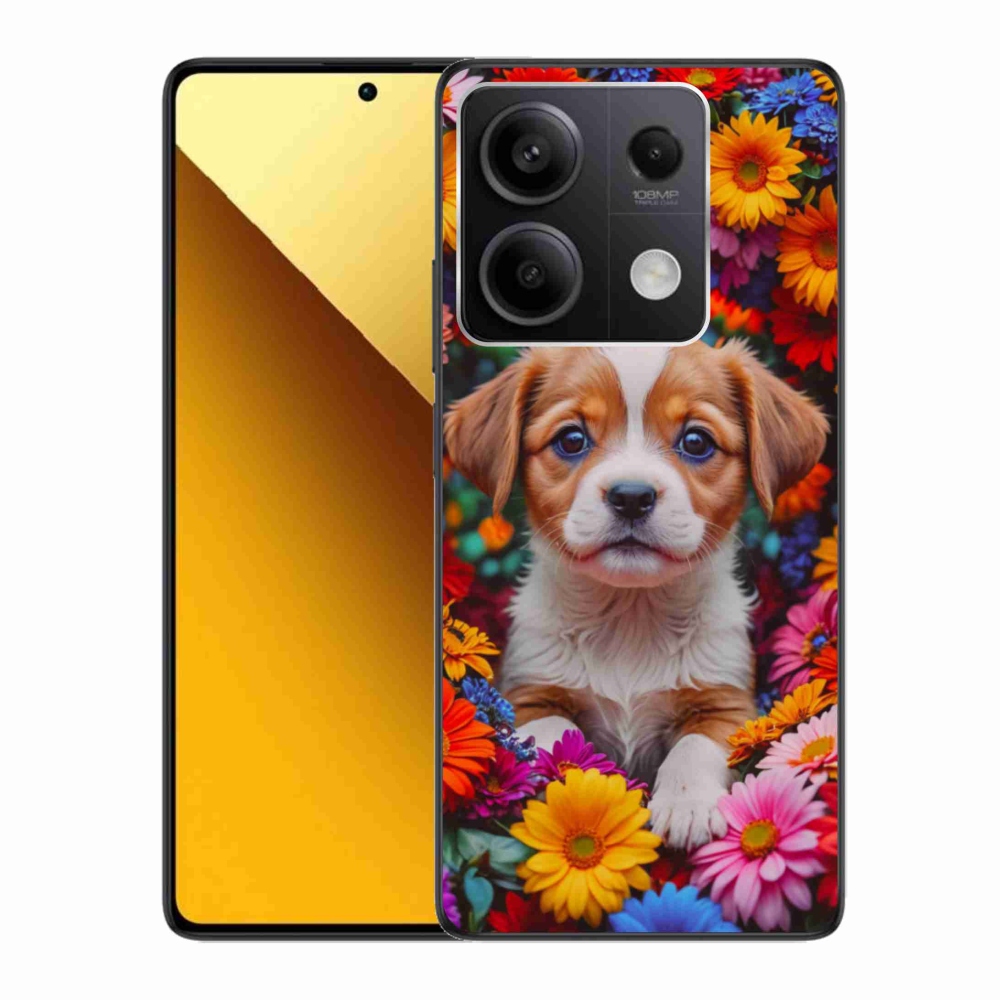 Gél borítás mmCase a Xiaomi Redmi Note 13 5G számára - aranyos kiskutya
