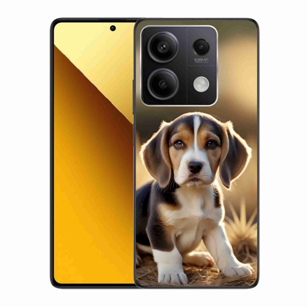 Gél borítás mmCase a Xiaomi Redmi Note 13 5G számára - aranyos bézs színű