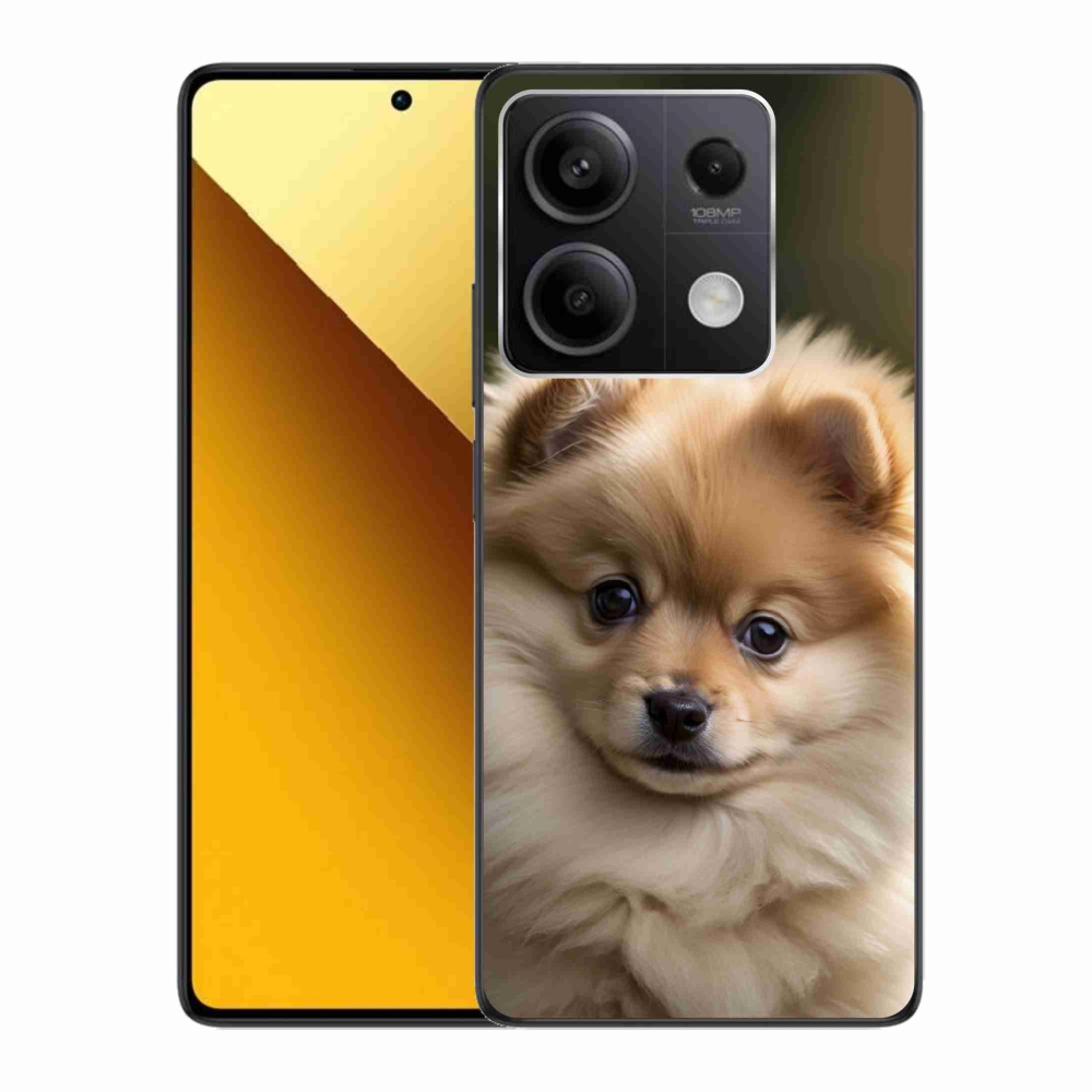 Gél borítás mmCase a Xiaomi Redmi Note 13 5G-hez - aranyos pomerániai 2