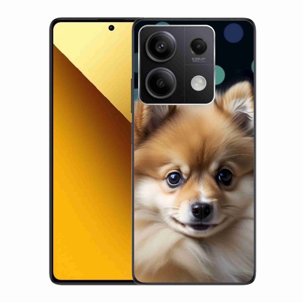 Gél borítás mmCase a Xiaomi Redmi Note 13 5G-hez - aranyos pomerániai