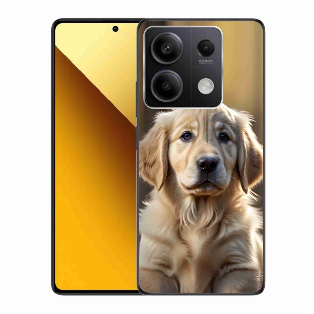 Gél borítás mmCase a Xiaomi Redmi Note 13 5G számára - aranyos arany retriever