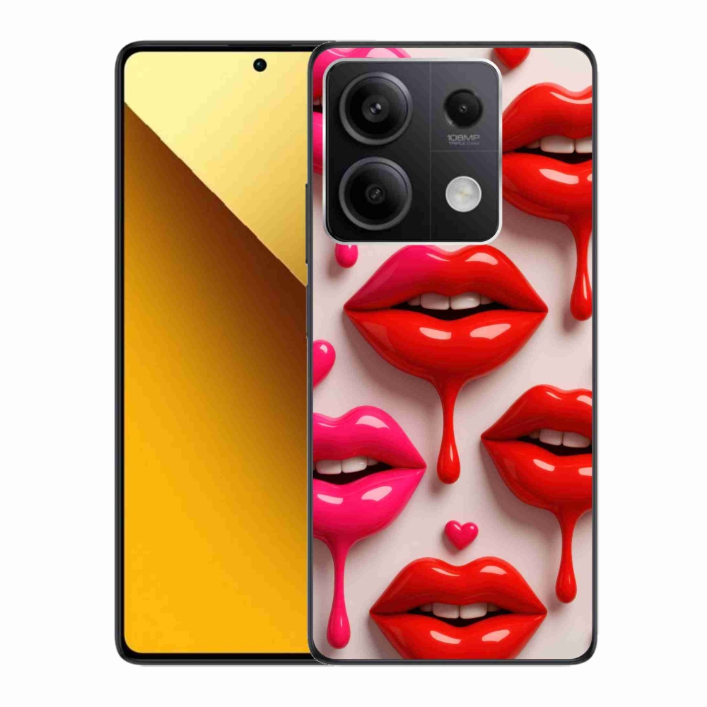 Gél borítás mmCase a Xiaomi Redmi Note 13 5G-hez - ajkak 2