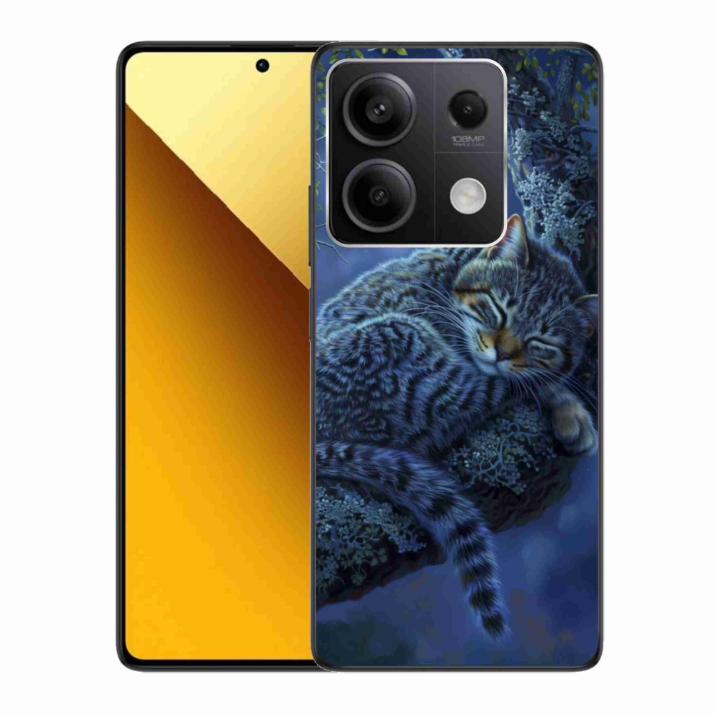 Gél borítás mmCase a Xiaomi Redmi Note 13 5G számára - alvó macska