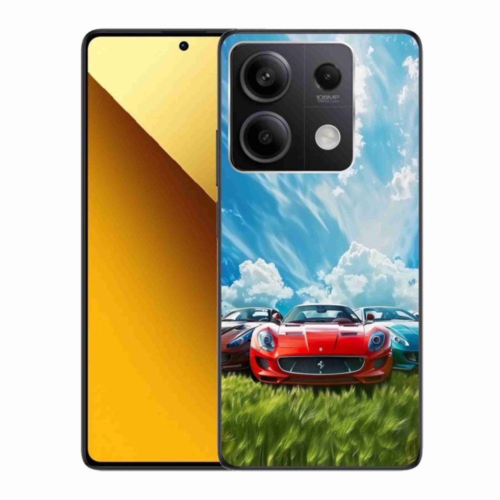Gél borítás mmCase a Xiaomi Redmi Note 13 5G-hez - sportkocsikhoz