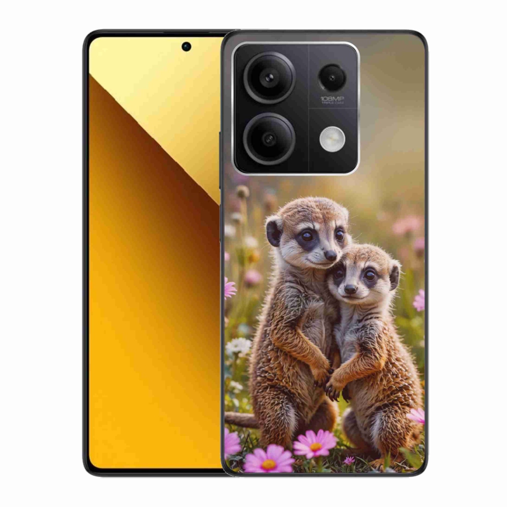 Gél borítás mmCase a Xiaomi Redmi Note 13 5G számára - szurikátás duó