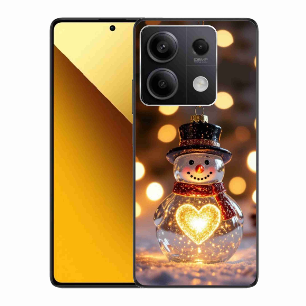 Gél borítás mmCase a Xiaomi Redmi Note 13 5G számára - karácsonyi hóember
