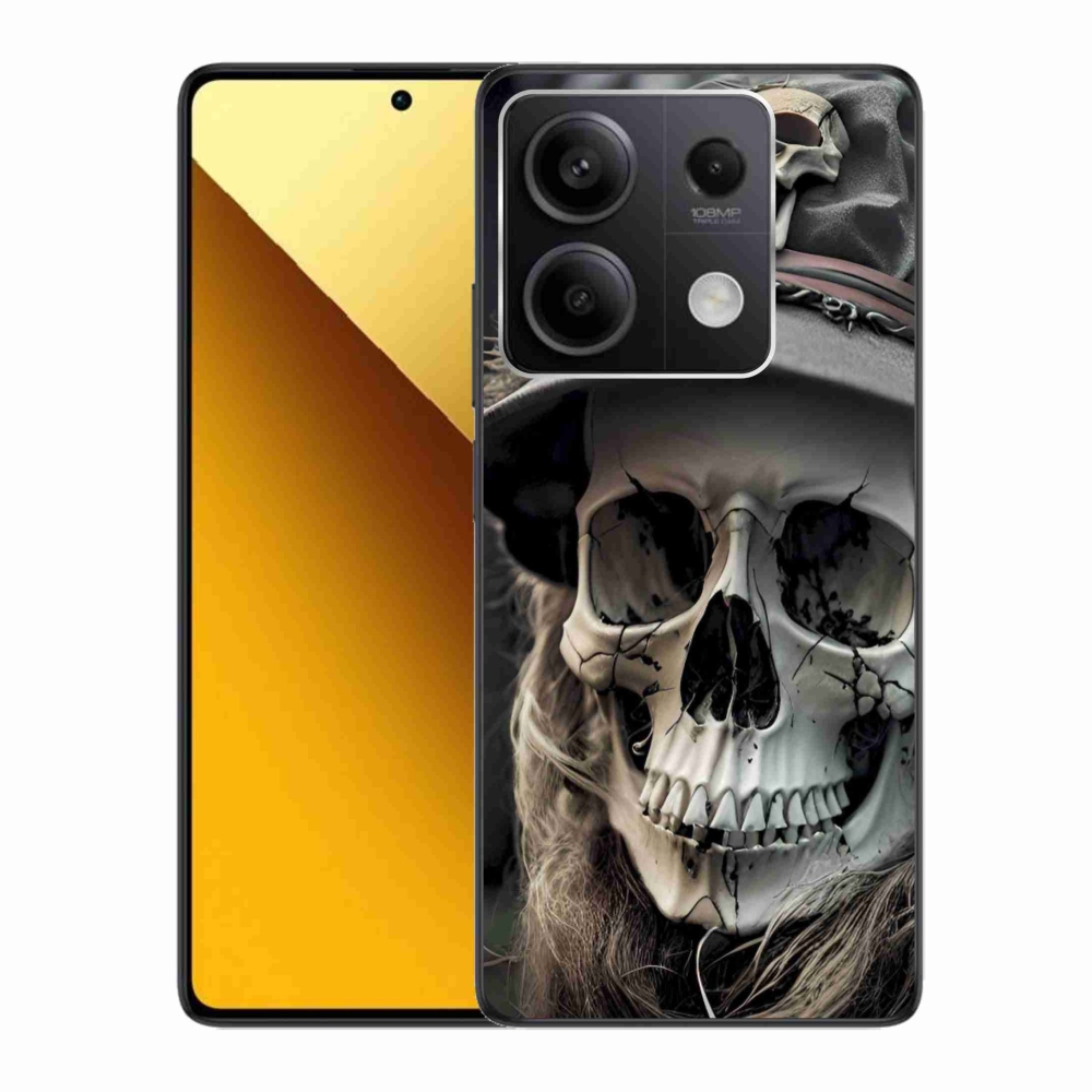 Zselés borítás mmCase a Xiaomi Redmi Note 13 5G-hez - sötét koponya