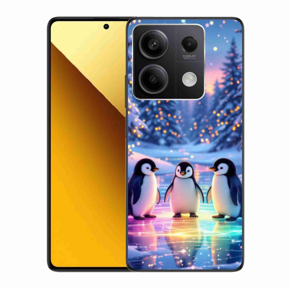 Gél borítás mmCase a Xiaomi Redmi Note 13 5G számára - pingvinek