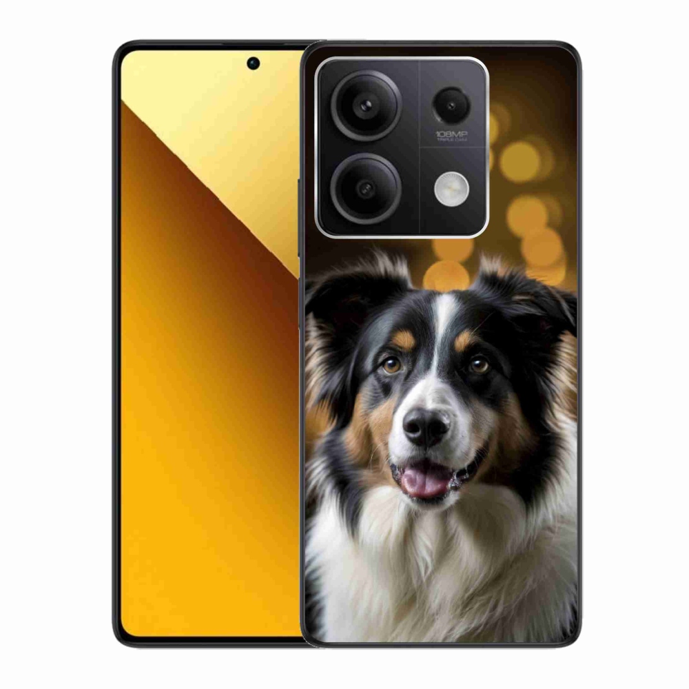 Gél borítás mmCase a Xiaomi Redmi Note 13 5G-hez - mosolygó ausztrál juhászkutya
