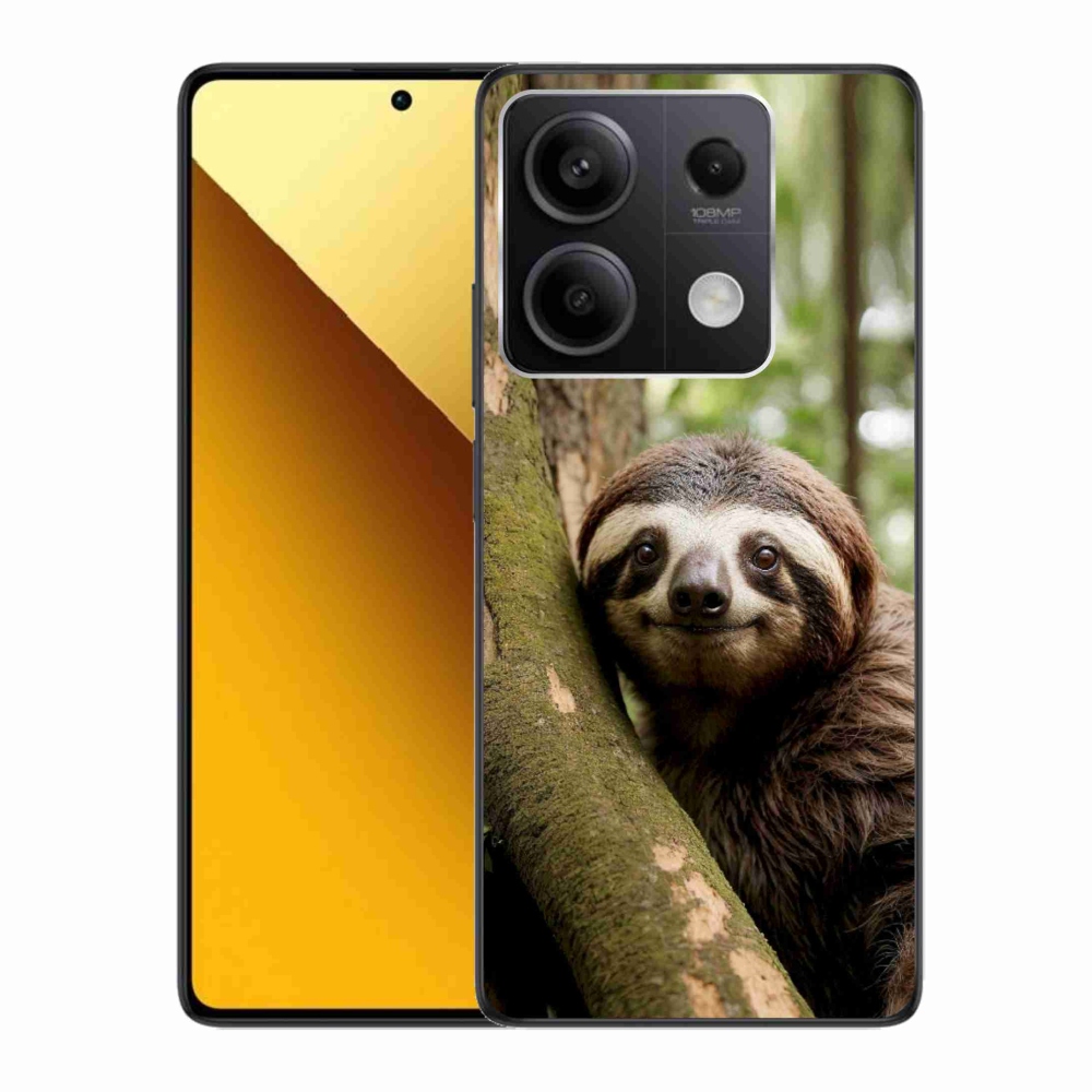 Gél borítás mmCase a Xiaomi Redmi Note 13 5G-hez - mosolygó lajhár