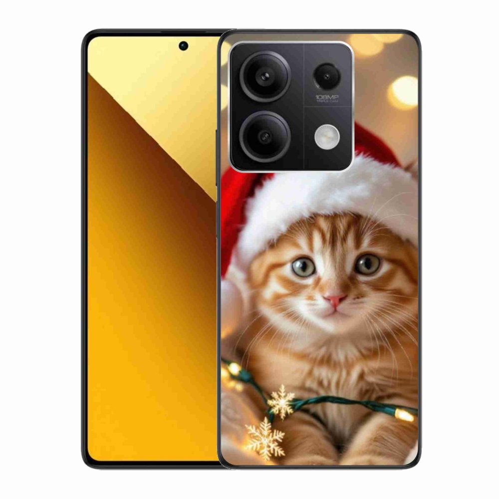 Gél borítás mmCase a Xiaomi Redmi Note 13 5G-hez - Karácsonyi cica
