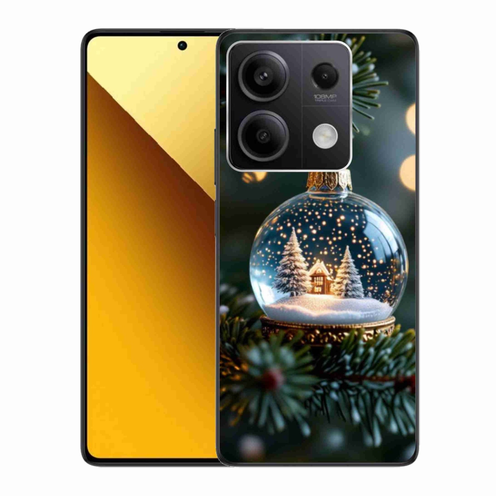 Gél borító mmCase a Xiaomi Redmi Note 13 5G-hez - karácsonyi golyók 2