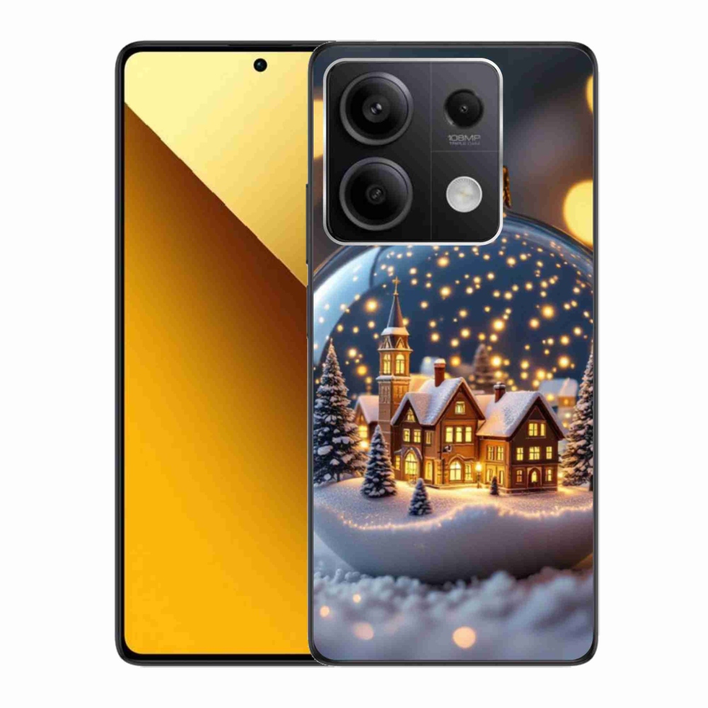 Gél borító mmCase a Xiaomi Redmi Note 13 5G-hez - karácsonyi golyók 4