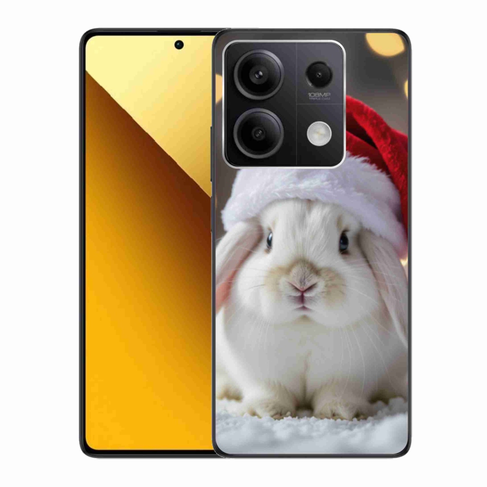 Gél borítás mmCase a Xiaomi Redmi Note 13 5G számára - karácsonyi nyúl