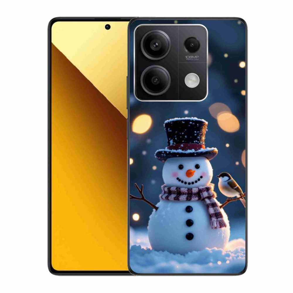 Gél borítás mmCase a Xiaomi Redmi Note 13 5G számára - karácsonyi hóember