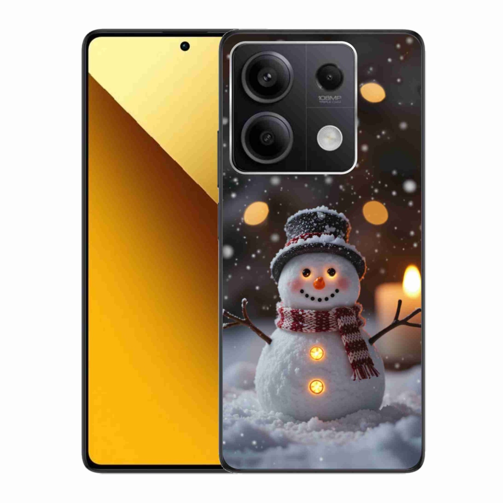 Gél borítás mmCase a Xiaomi Redmi Note 13 5G-hez - boldog hóember