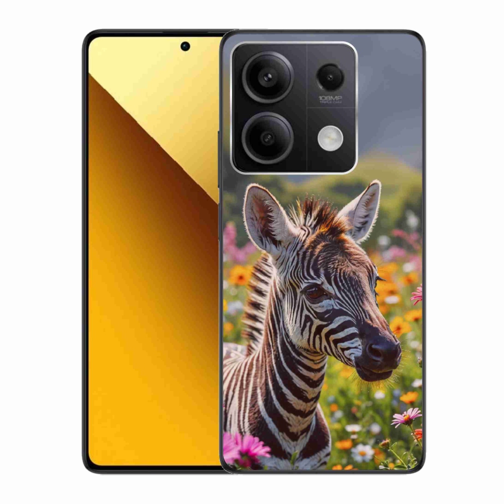 Gél borítás mmCase a Xiaomi Redmi Note 13 5G számára - zebra a réten
