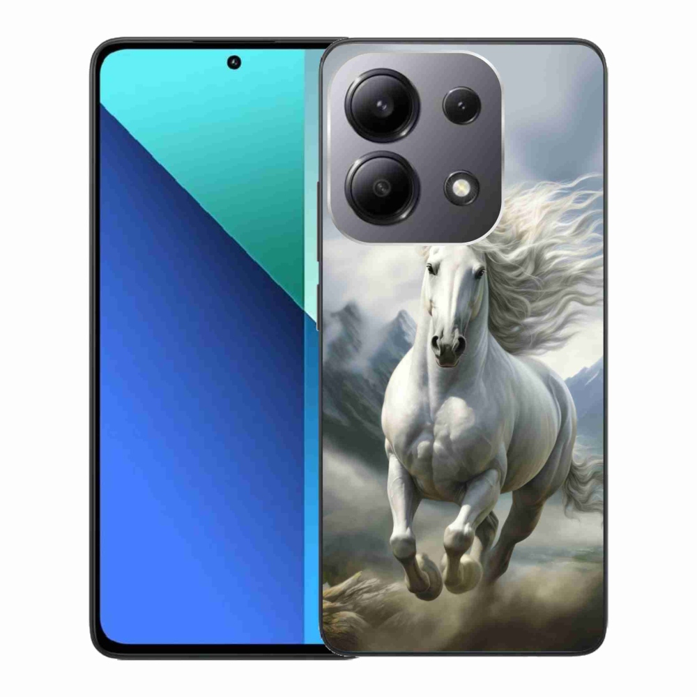 Gél borító mmCase a Xiaomi Redmi Note 13-hoz - futó fehér ló 3