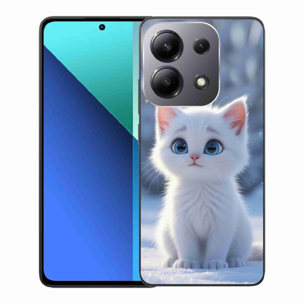 Gél borítás mmCase a Xiaomi Redmi Note 13-hoz - fehér cica 3