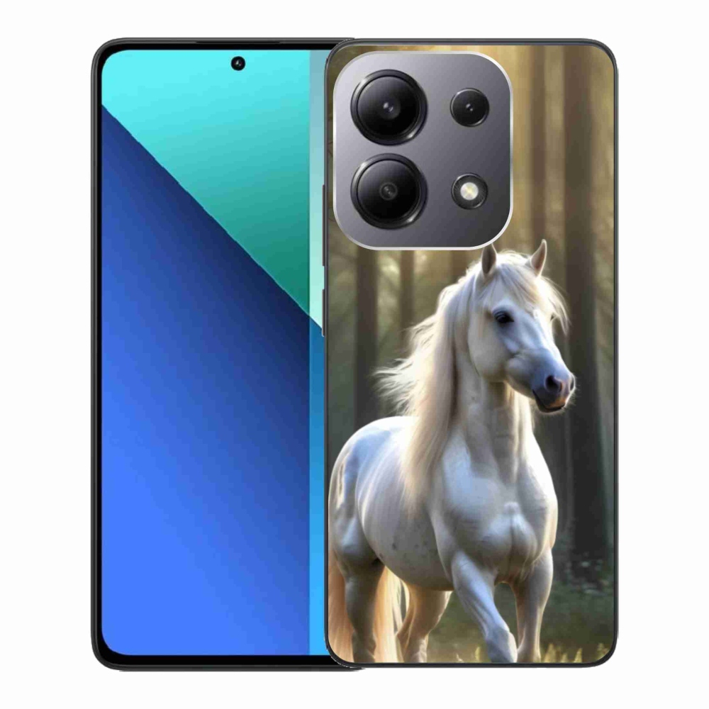 Gél borítás mmCase a Xiaomi Redmi Note 13-hoz - fehér ló 3