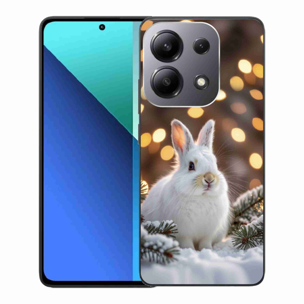 Gél borítás mmCase a Xiaomi Redmi Note 13-hoz - fehér nyúl