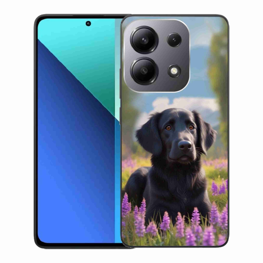 Gél borítás mmCase a Xiaomi Redmi Note 13-hoz - elegáns fekete retriever