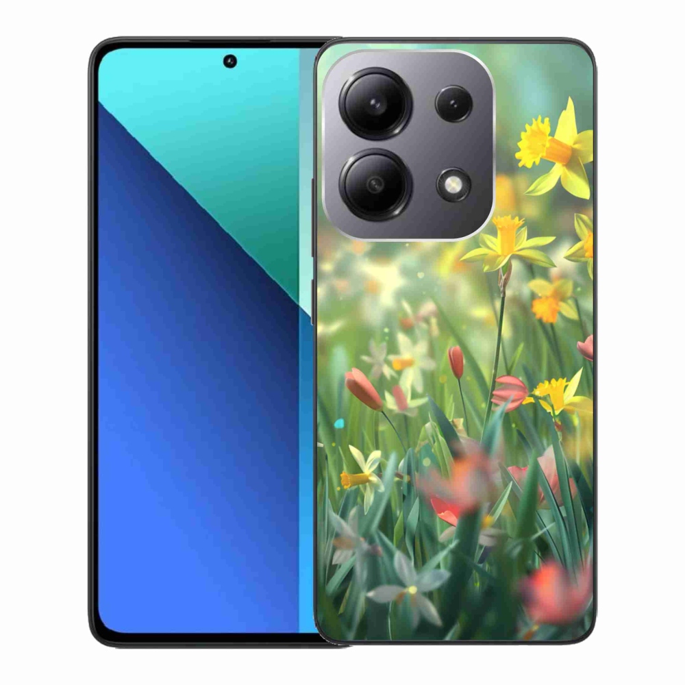 Gél borító mmCase a Xiaomi Redmi Note 13-hoz - tavaszi virágok