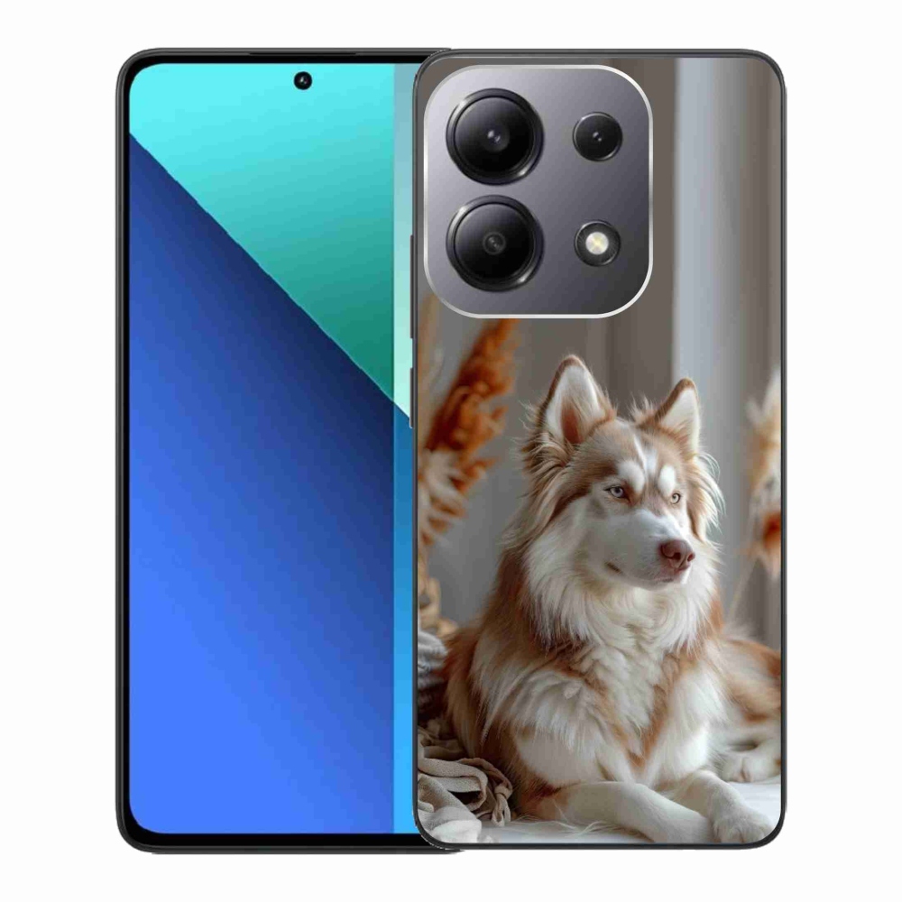 Gél borító mmCase a Xiaomi Redmi Note 13-hoz - csendes szibériai husky