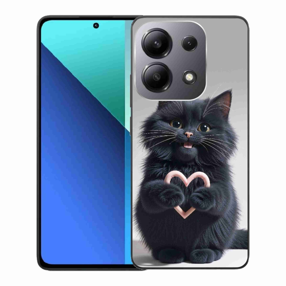 Gél borító mmCase a Xiaomi Redmi Note 13-hoz - macska szeretet 3