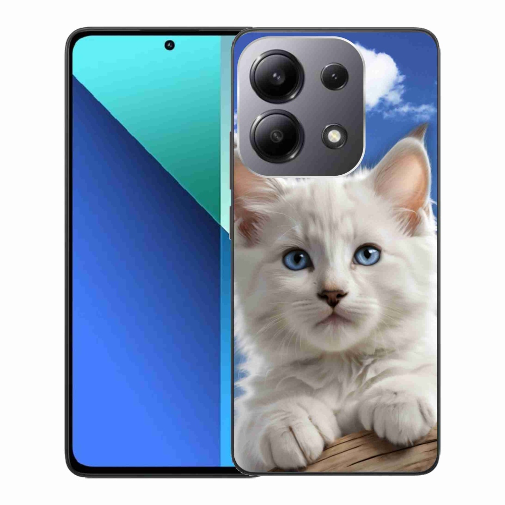Gél borító mmCase a Xiaomi Redmi Note 13-hoz - cica és felhők
