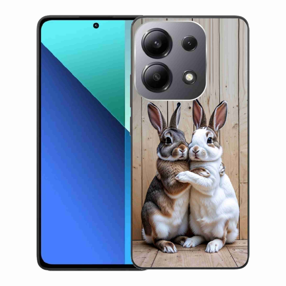 Gél borítás mmCase a Xiaomi Redmi Note 13-hoz - nyúl pár