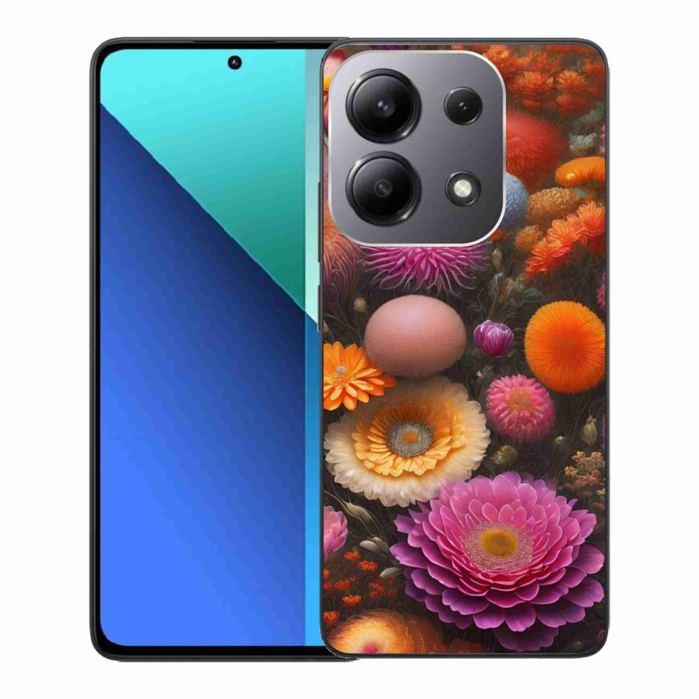Gél borító mmCase a Xiaomi Redmi Note 13-hoz - virágos kompozíció