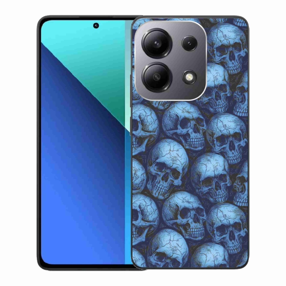 Gél borítás mmCase a Xiaomi Redmi Note 13-hoz - koponyák