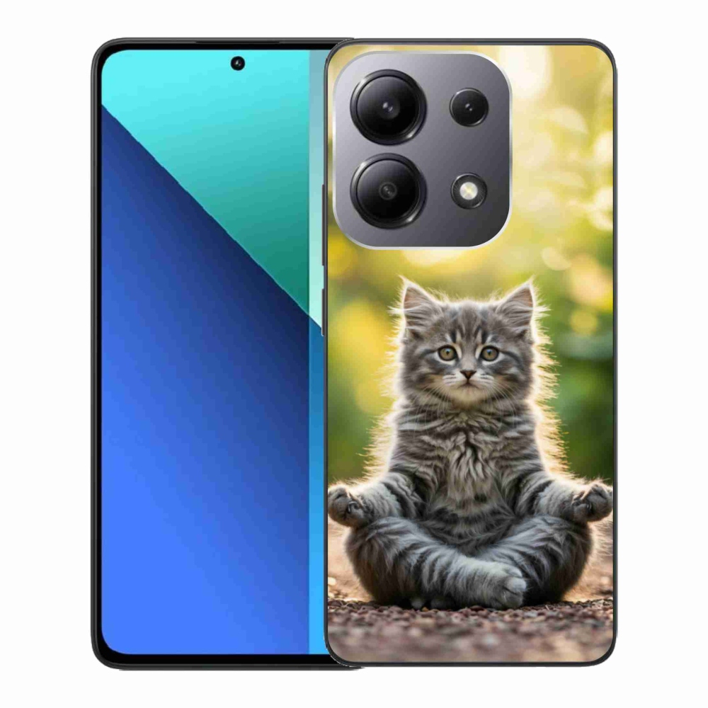 Gél borító mmCase a Xiaomi Redmi Note 13-hoz - meditáló cica