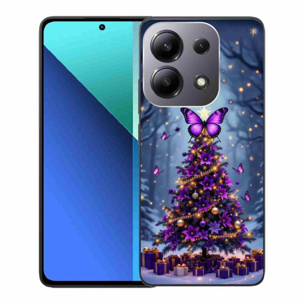 Gél borítás mmCase a Xiaomi Redmi Note 13-hoz - pillangó karácsonyfa