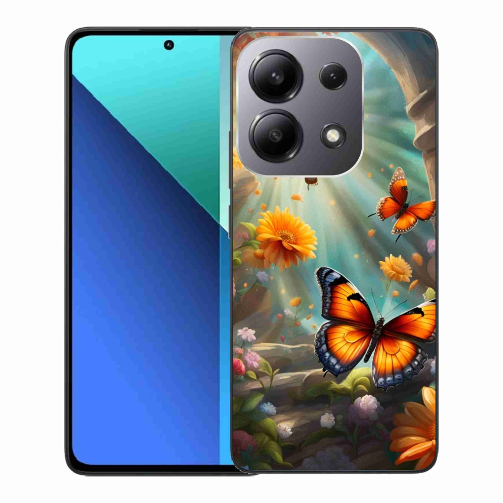 Gél borítás mmCase a Xiaomi Redmi Note 13-hoz - pillangókert 2