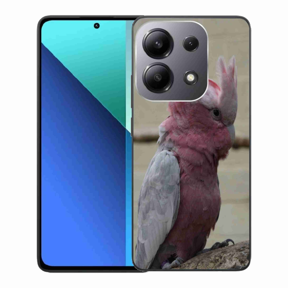 Gél borítás mmCase a Xiaomi Redmi Note 13-hoz - papagáj kakadu rózsaszínű