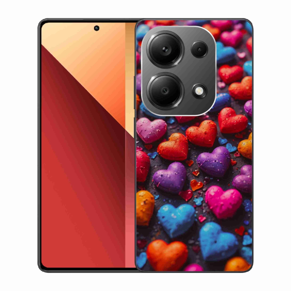 Gél borítás mmCase a Xiaomi Redmi Note 13 Pro 4G/Poco M6 Pro számára - színes szív