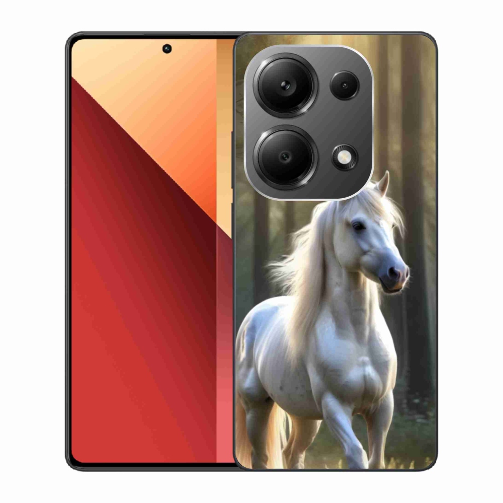 Gél borítás mmCase a Xiaomi Redmi Note 13 Pro 4G/Poco M6 Pro - fehér ló 3